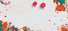 紅色燈籠banner背景素材