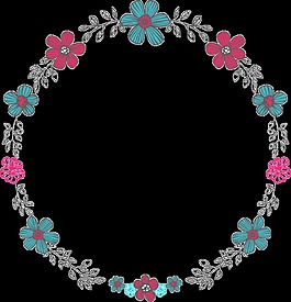 百葉花環(huán)矢量素材
