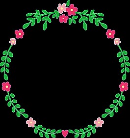 節(jié)日花圈矢量素材
