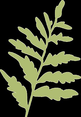 對(duì)稱樹枝裝飾素材