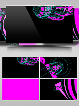 粉色科技視頻素材