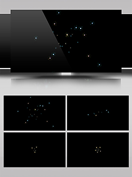 黑色星光夢(mèng)幻星空視頻素材