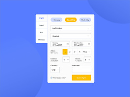 航班搜索插件Sketch素材