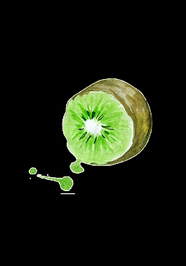 水果奇异果透明素材