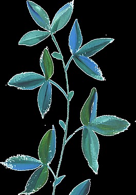 水墨樹(shù)枝透明素材