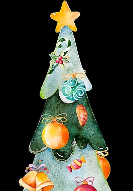 圣誕樹透明素材