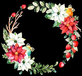 婚禮花環(huán)透明素材