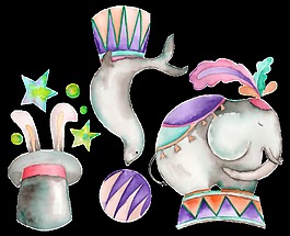 魔術(shù)動物透明素材