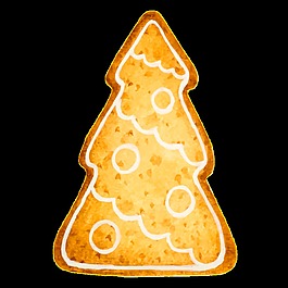 圣诞树饼干透明素材
