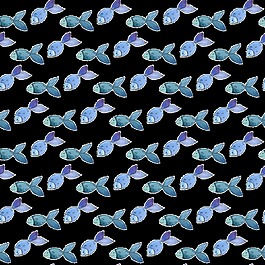 藍綠小魚背景素材