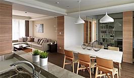 北歐開放式廚房裝修效果圖