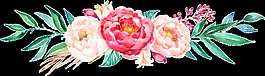 时尚花卉透明素材