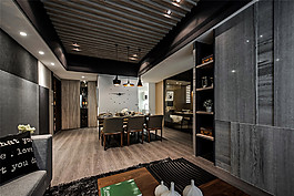 簡(jiǎn)約客廳餐廳裝修效果圖