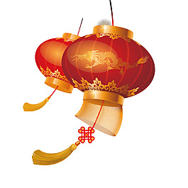 喜慶春節(jié)燈籠元素