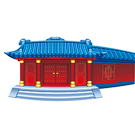 手繪復(fù)古建筑元素