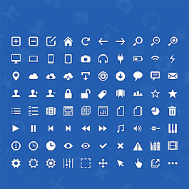 界面設(shè)計小圖標(biāo)PSD素材