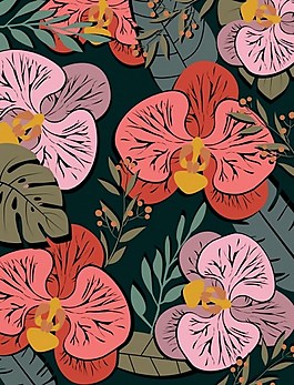 鮮花矢量素材