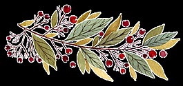 紅色漿果樹葉卡通透明素材