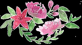 花環卡通透明素材