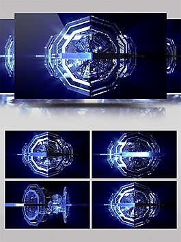寒氣逼人的3D影像視頻素材