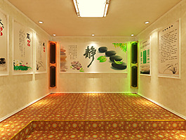 防火汗蒸房工裝效果圖