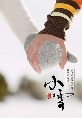 二十四节气小雪海报
