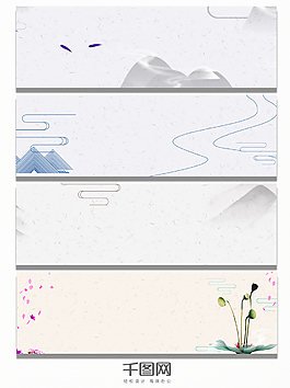 中国风复古banner背景图