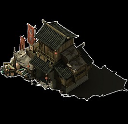 手繪復(fù)古手工住宅png透明素材