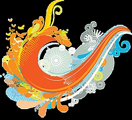時尚高街設(shè)計延伸水紋水滴png透明素材