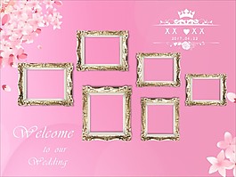 婚禮海報迎賓海報