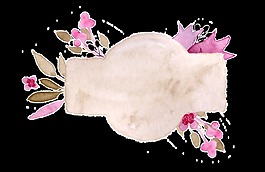 花邊木板卡通透明素材