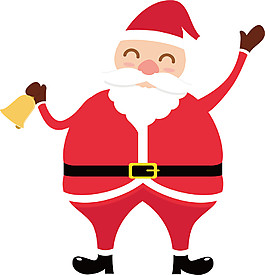 卡通圣誕老人元素