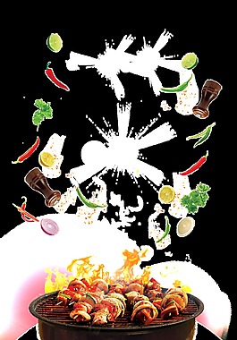 美味燒烤png透明素材