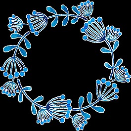 旋轉(zhuǎn)花卉卡通透明素材