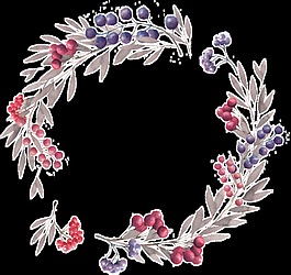 浪漫花環(huán)卡通透明素材