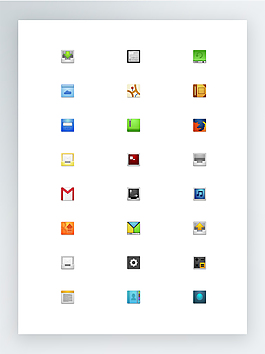 方形Android應(yīng)用app圖標(biāo)集