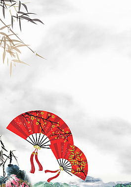 古典中国山水背景设计
