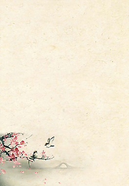簡約中國風(fēng)工筆畫背景設(shè)計(jì)