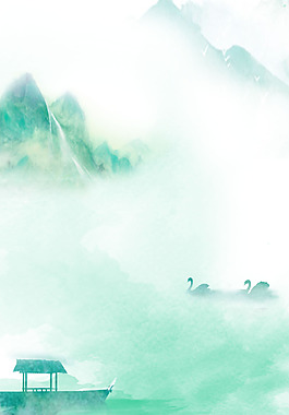 精美山水中國風背景設計