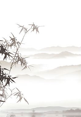 經(jīng)典山水中國(guó)風(fēng)元素背景