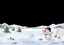 2018裝飾雪地元素設(shè)計