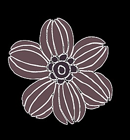 瓜子花蕊卡通透明裝飾素材