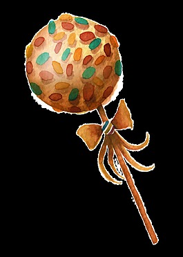 多彩棒棒糖卡通透明裝飾素材