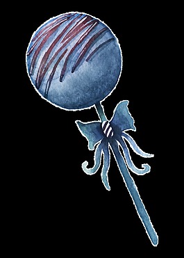 美味棒棒糖卡通透明裝飾素材