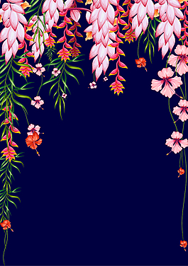 美麗繁花廣告背景