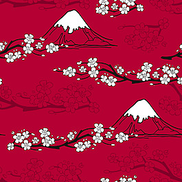 美麗的日本富士山背景
