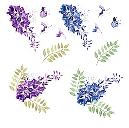 手繪彩色鮮花psg源文件
