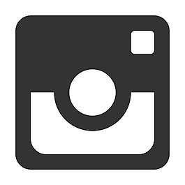 黑白instagram廣泛應用圖標