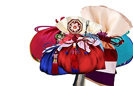 中國風絲綢布袋psd源文件