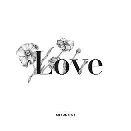 簡(jiǎn)筆手繪黑白lovepsd源文件